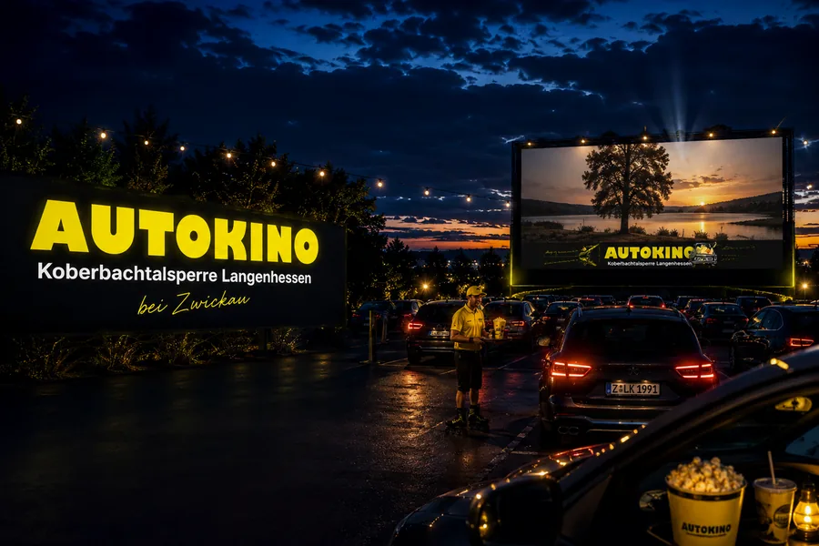 Autokino Langenhessen bei Zwickau